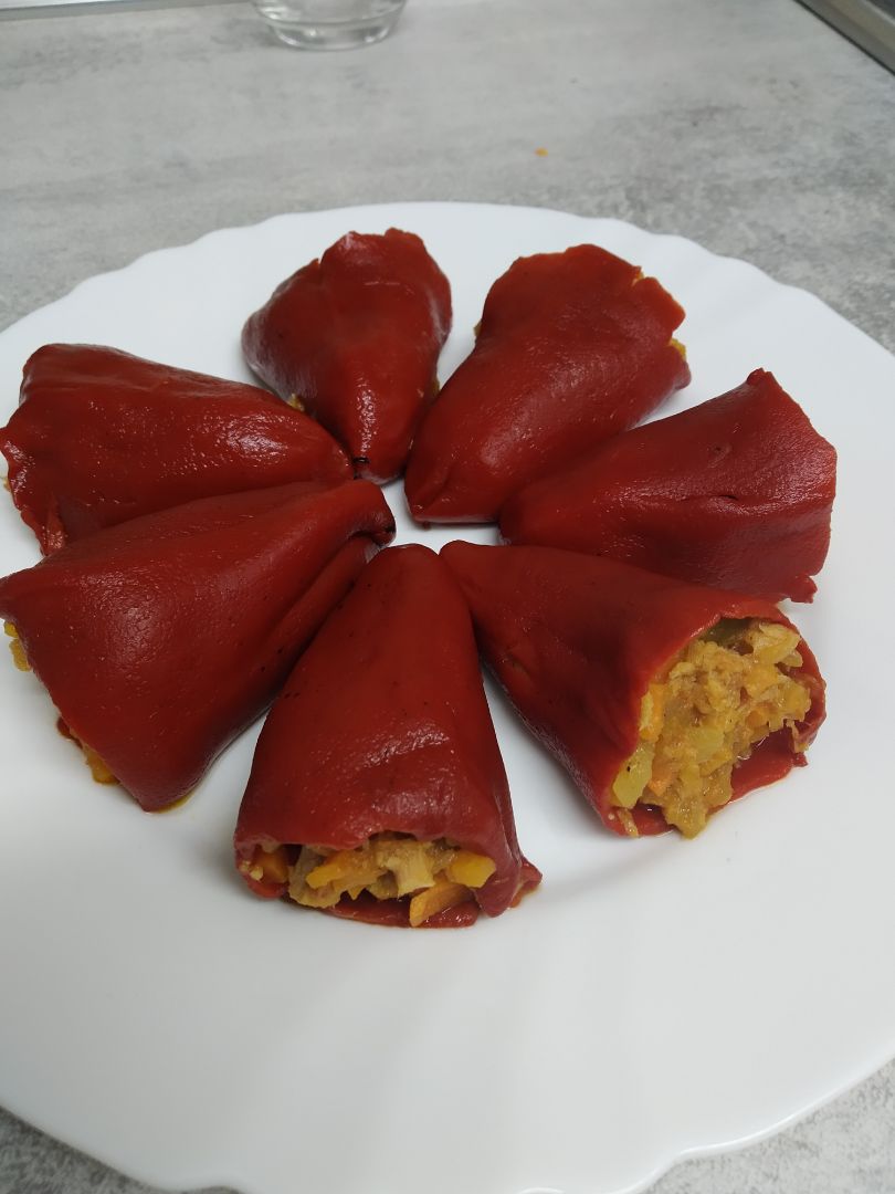 Pimientos rellenos de atún y pisto🌶️ Paso 3 Pimientos rellenos de atún y pisto🌶️ Paso 3