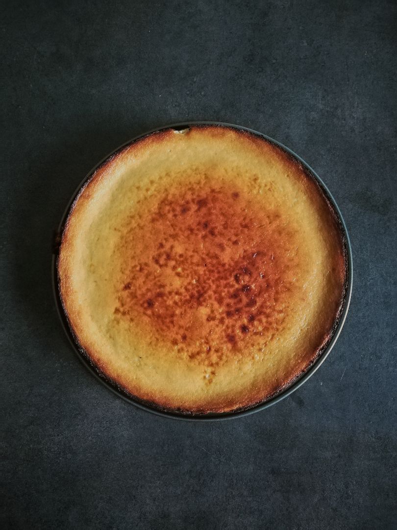 Tarta de queso simple y low kcal 