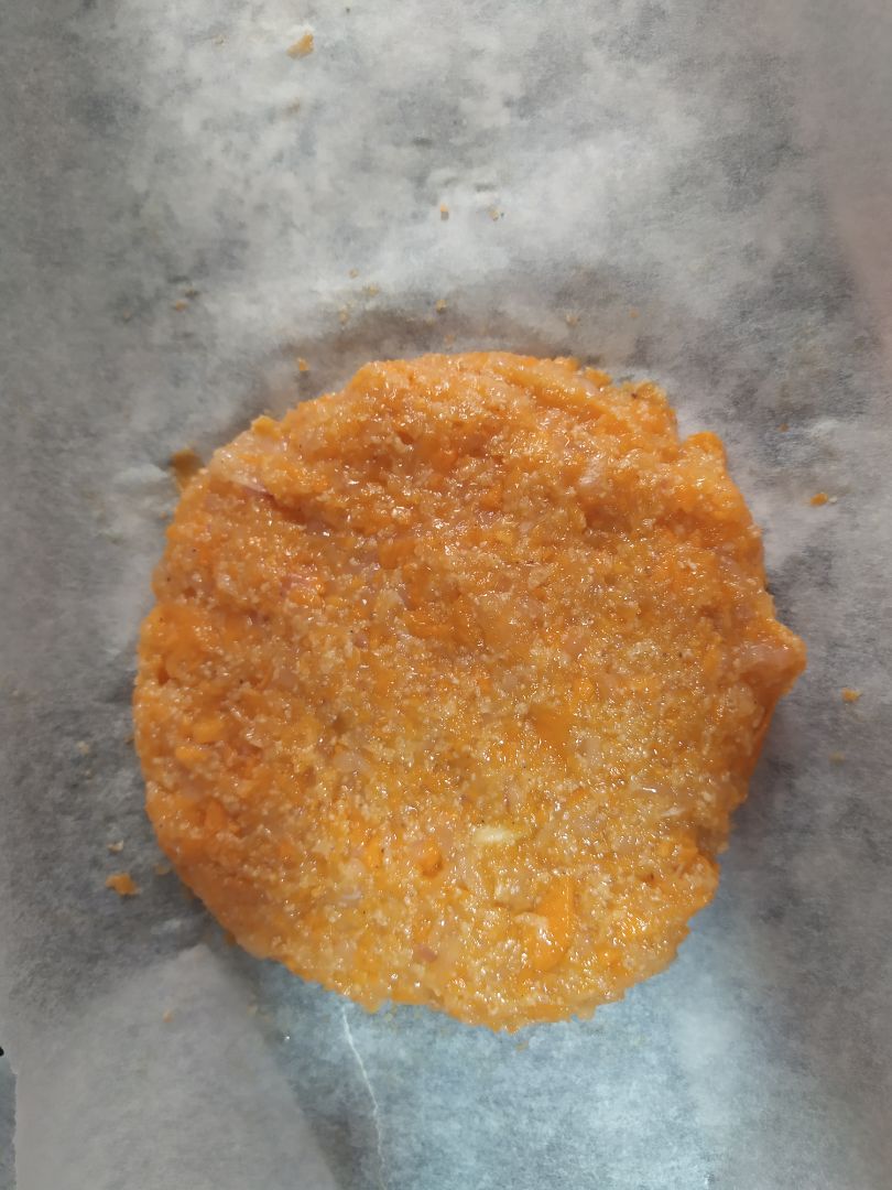 Hamburguesa de zanahoria, cebolla y pollo Paso 2 Hamburguesa de zanahoria, cebolla y pollo Paso 2