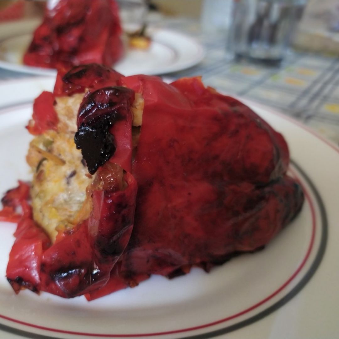 PIMIENTO RELLENO DE POLLO PIMIENTO RELLENO DE POLLO