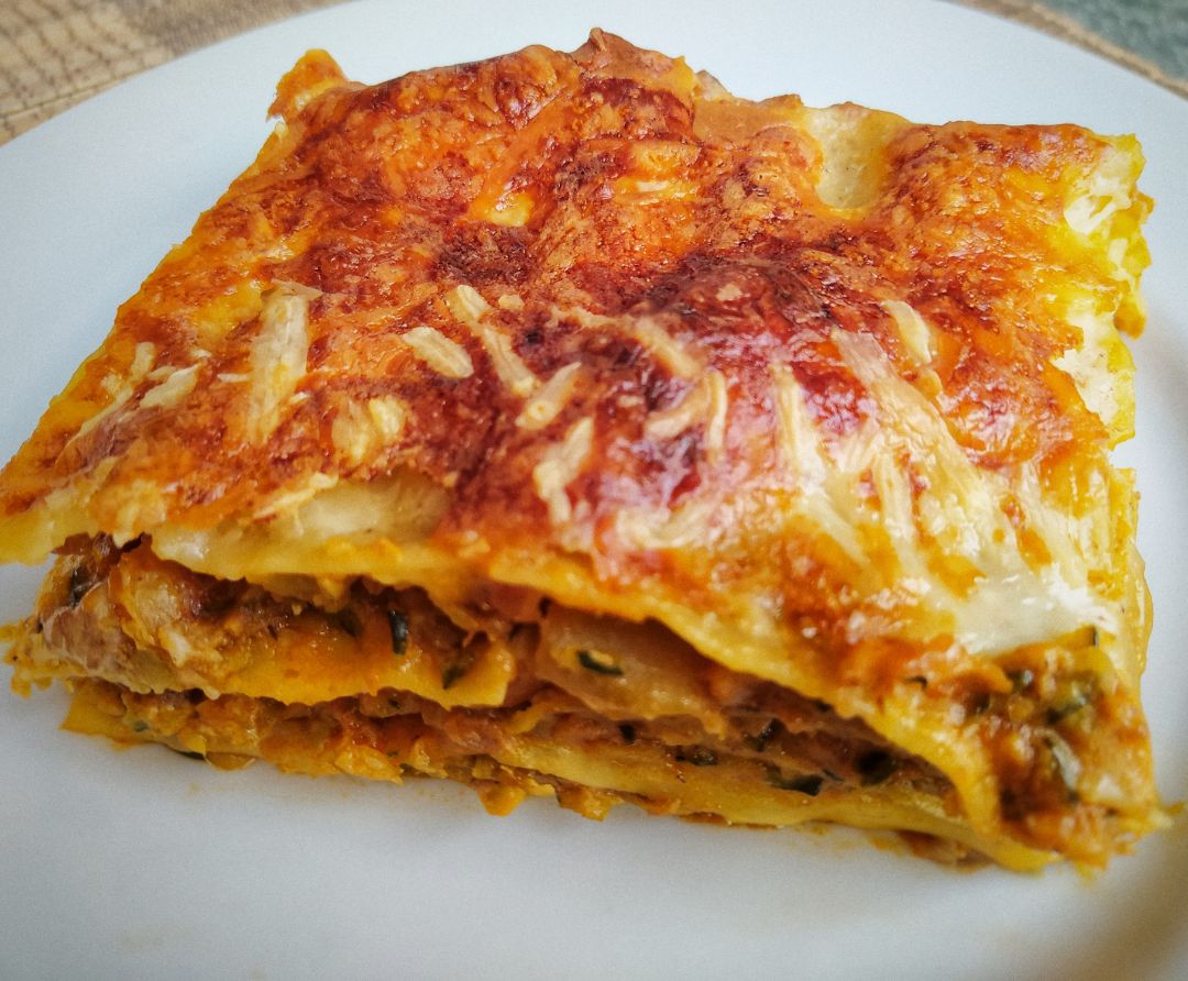 Lasaña de verduras y carne Lasaña de verduras y carne