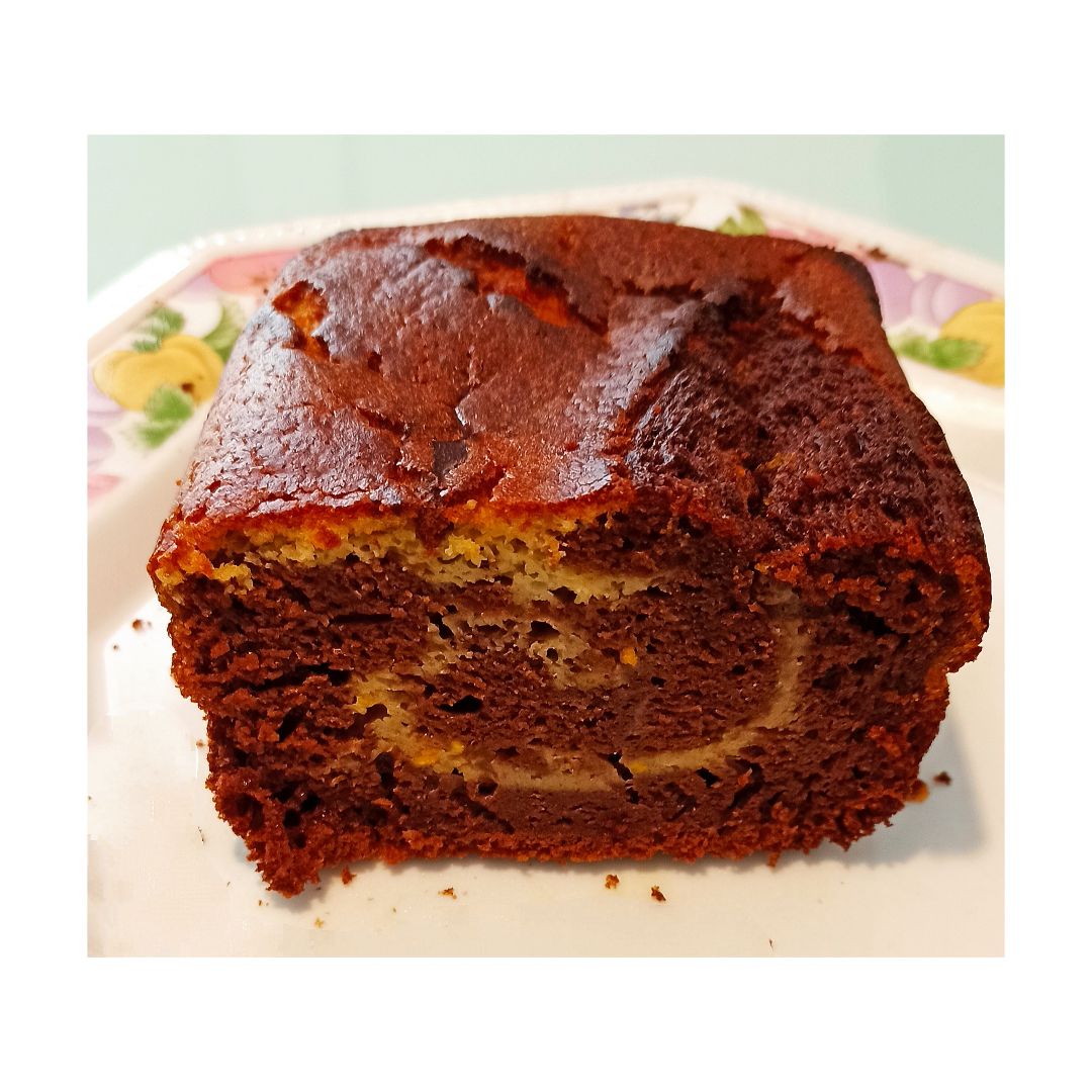 BIZCOCHO MARMOLADO CHOCOLATE Y NARANJA🍫🍊 Paso 5 BIZCOCHO MARMOLADO CHOCOLATE Y NARANJA🍫🍊 Paso 5