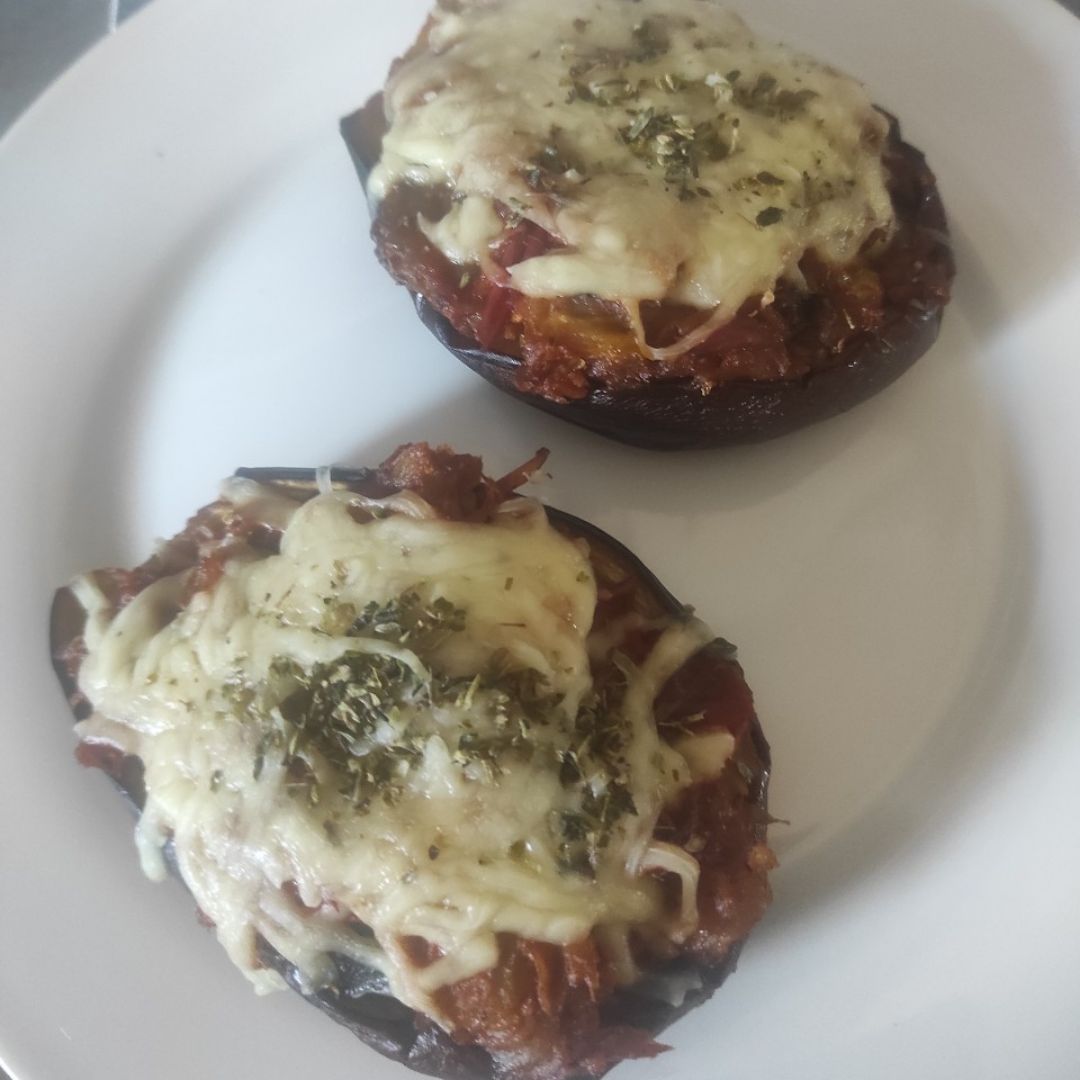 Berenjenas rellenas con tomate y atún 🍆🍆 Berenjenas rellenas con tomate y atún 🍆🍆