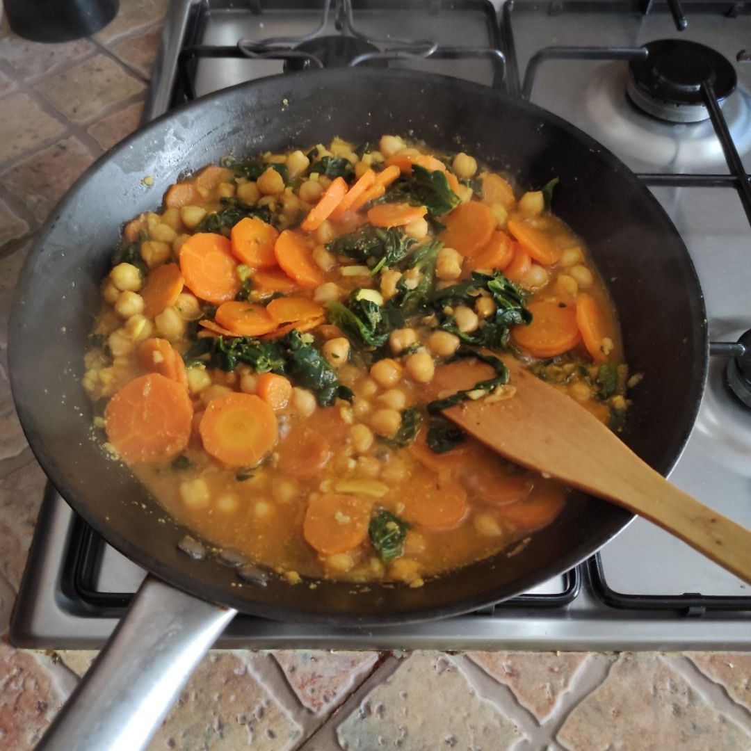 Garbanzos con zanahoria Garbanzos con zanahoria