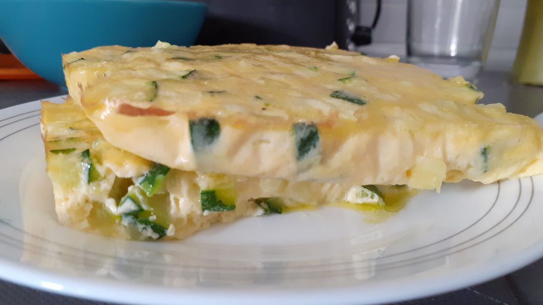 Tortilla de calabacín al horno Tortilla de calabacín al horno