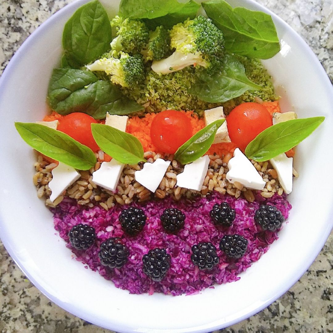 Cuscús vegetal tricolor 💚🔶💜 Cuscús vegetal tricolor 💚🔶💜