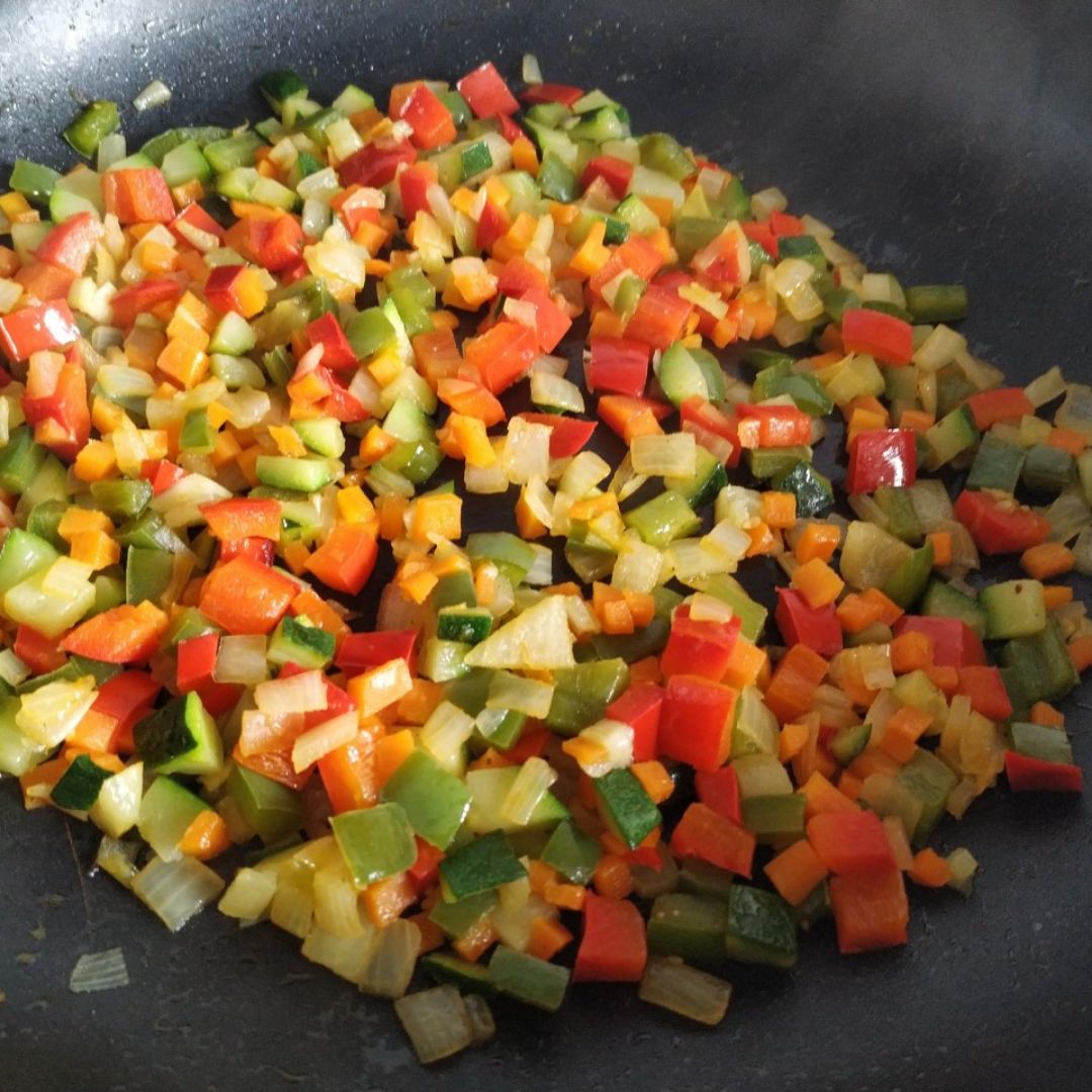 Quinoa con verduras al curry Paso 2