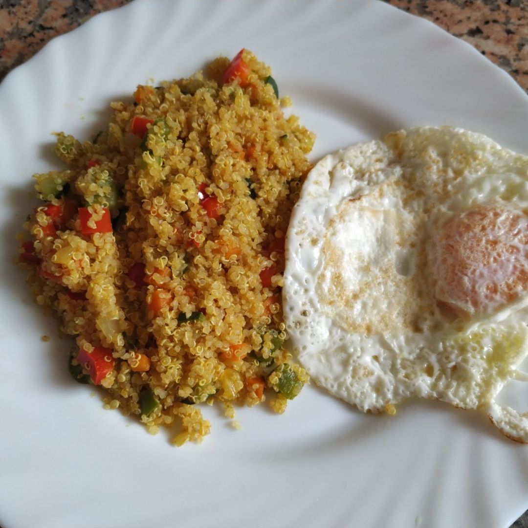 Quinoa con verduras al curry Paso 4