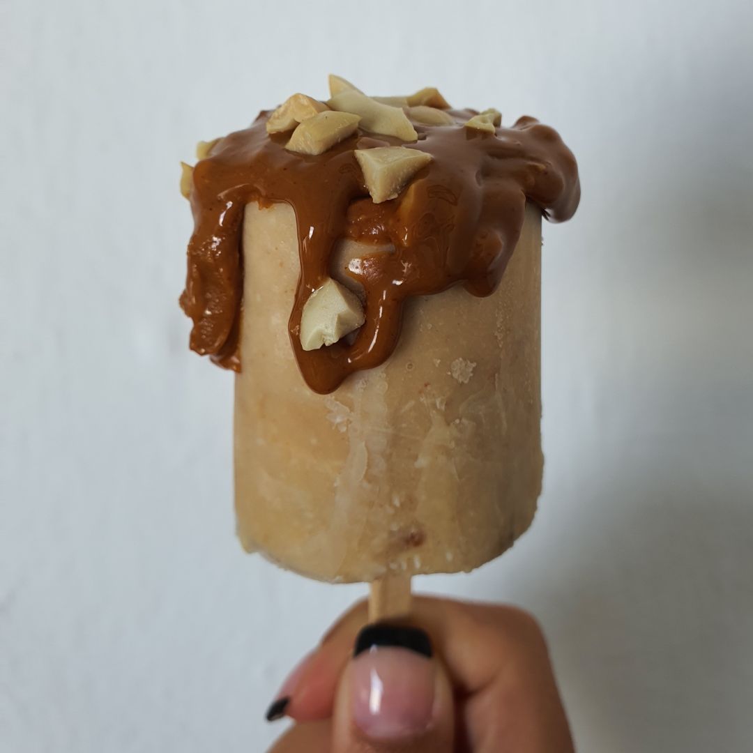 Helado de platano y cacahuete Helado de platano y cacahuete