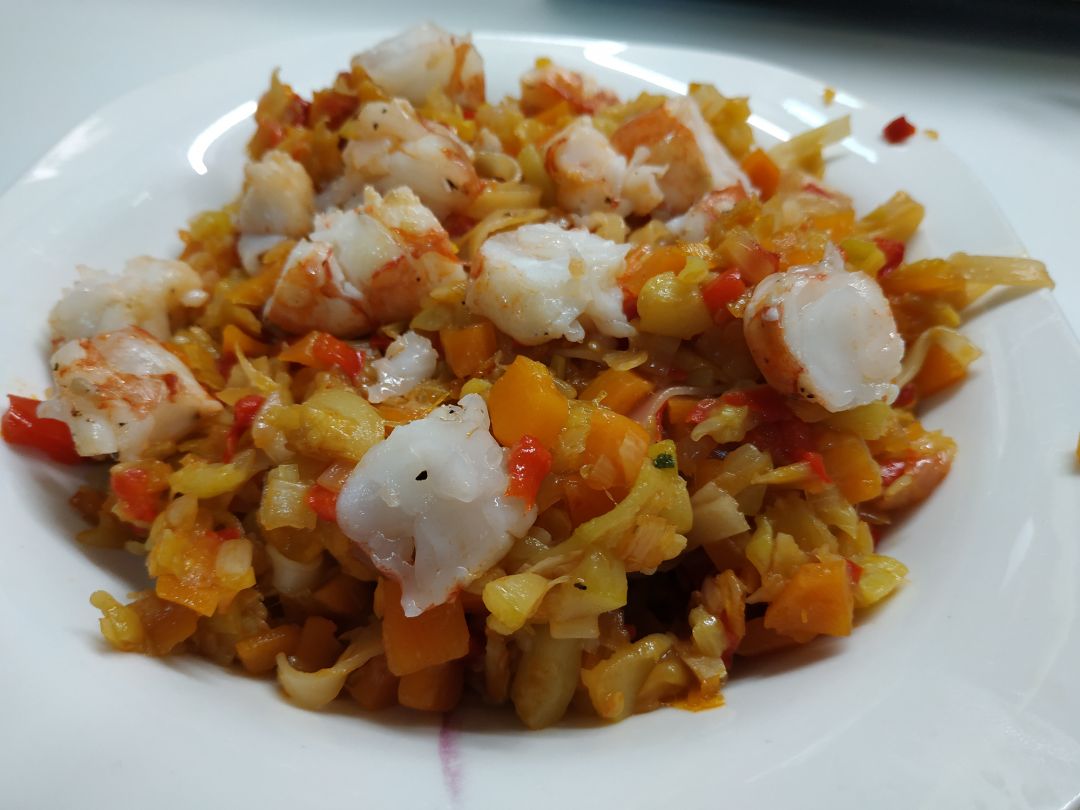 🌶️Noodles picantes con gambones🦐 🌶️Noodles picantes con gambones🦐