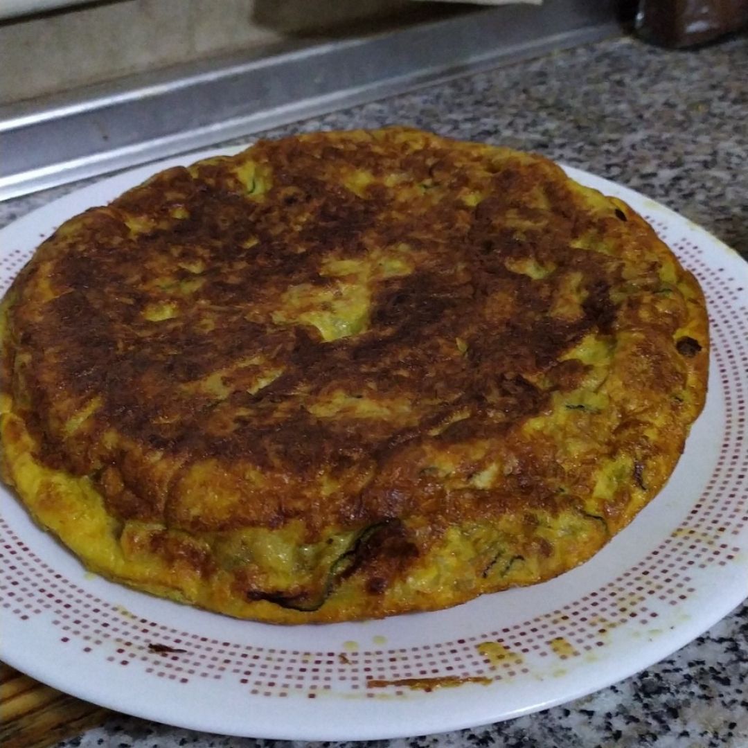 Tortilla de patata con calabacin