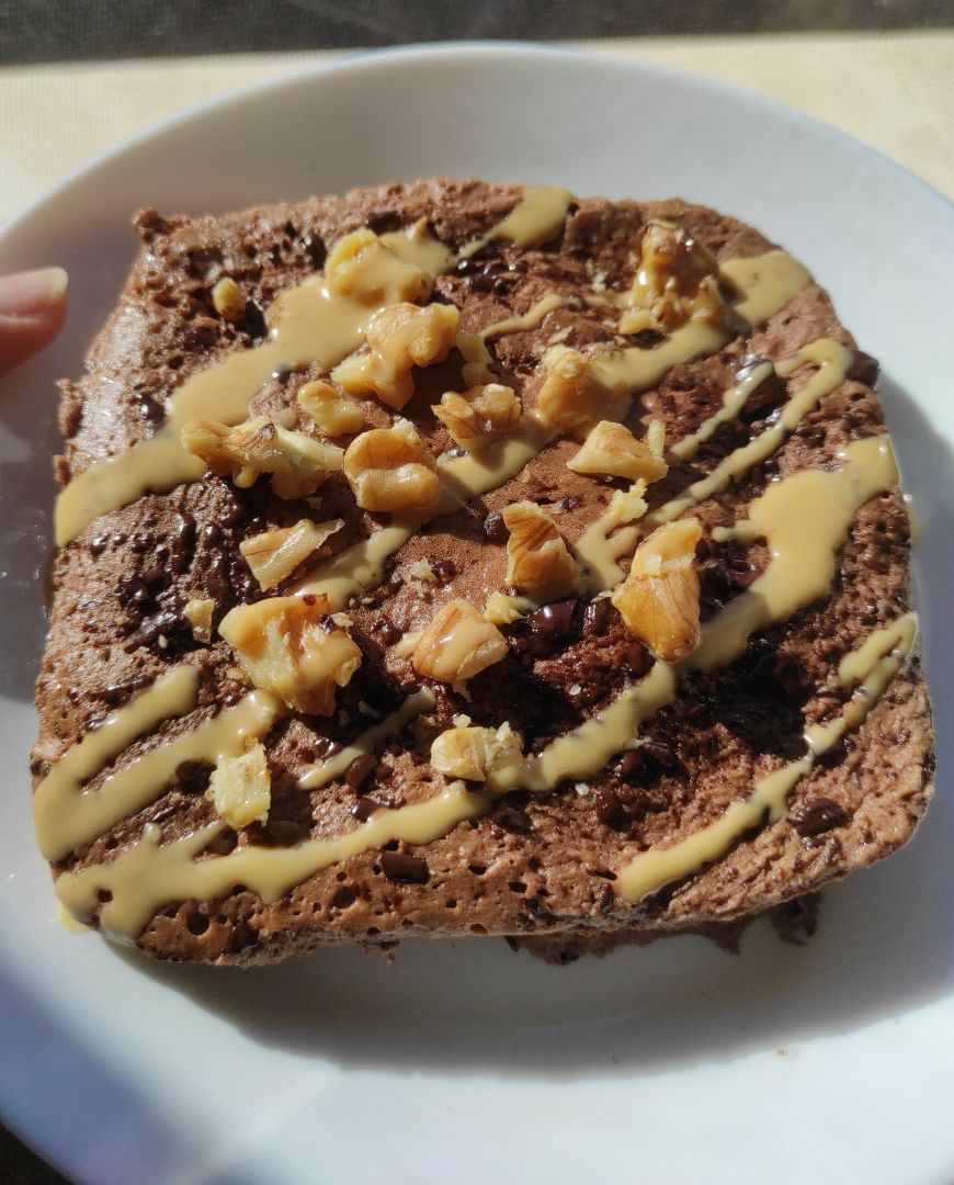 Brownie sin harinas en 3 minutos 🍫🍌