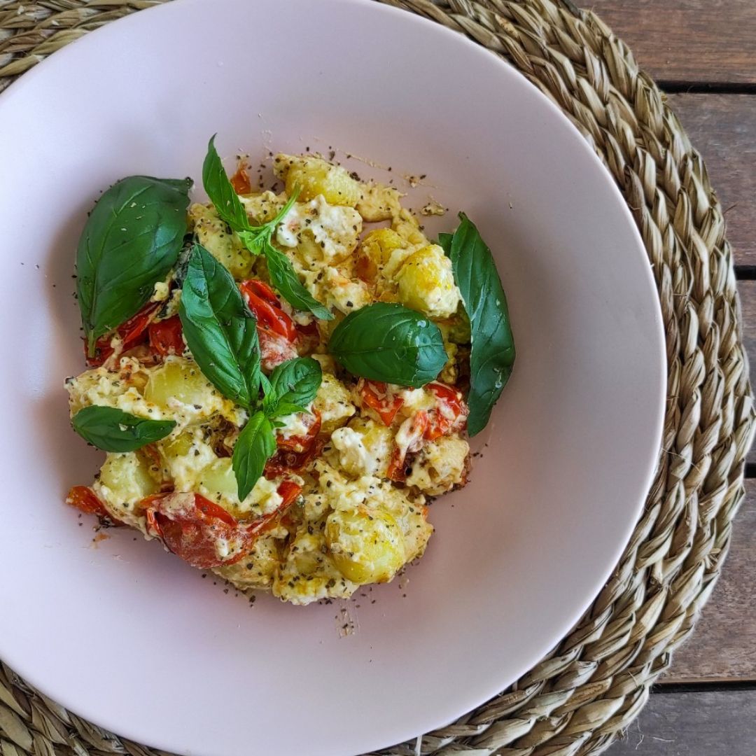 Crispy-feta gnocchi 😋