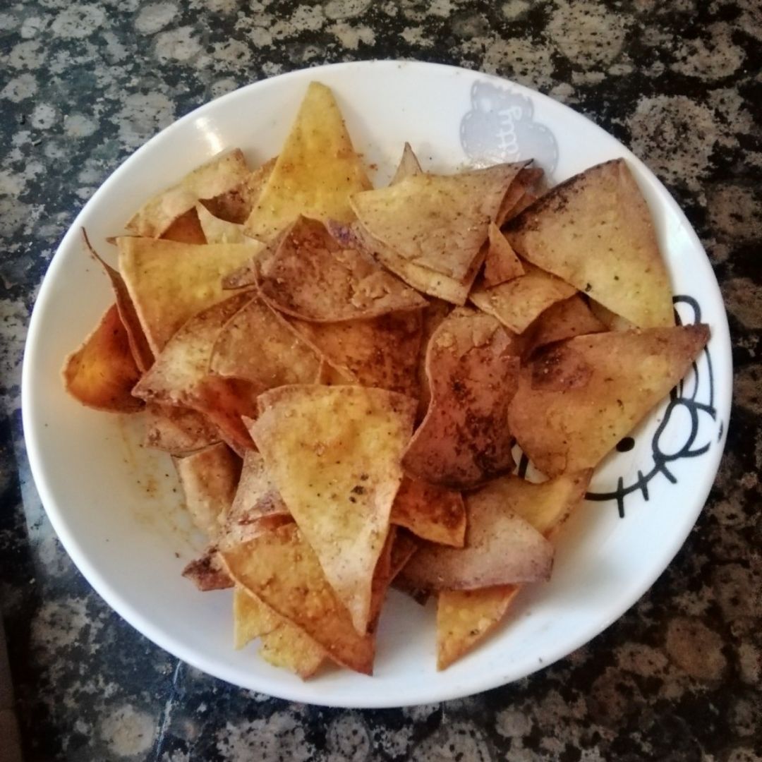 Nachos en el airfray Nachos en el airfray