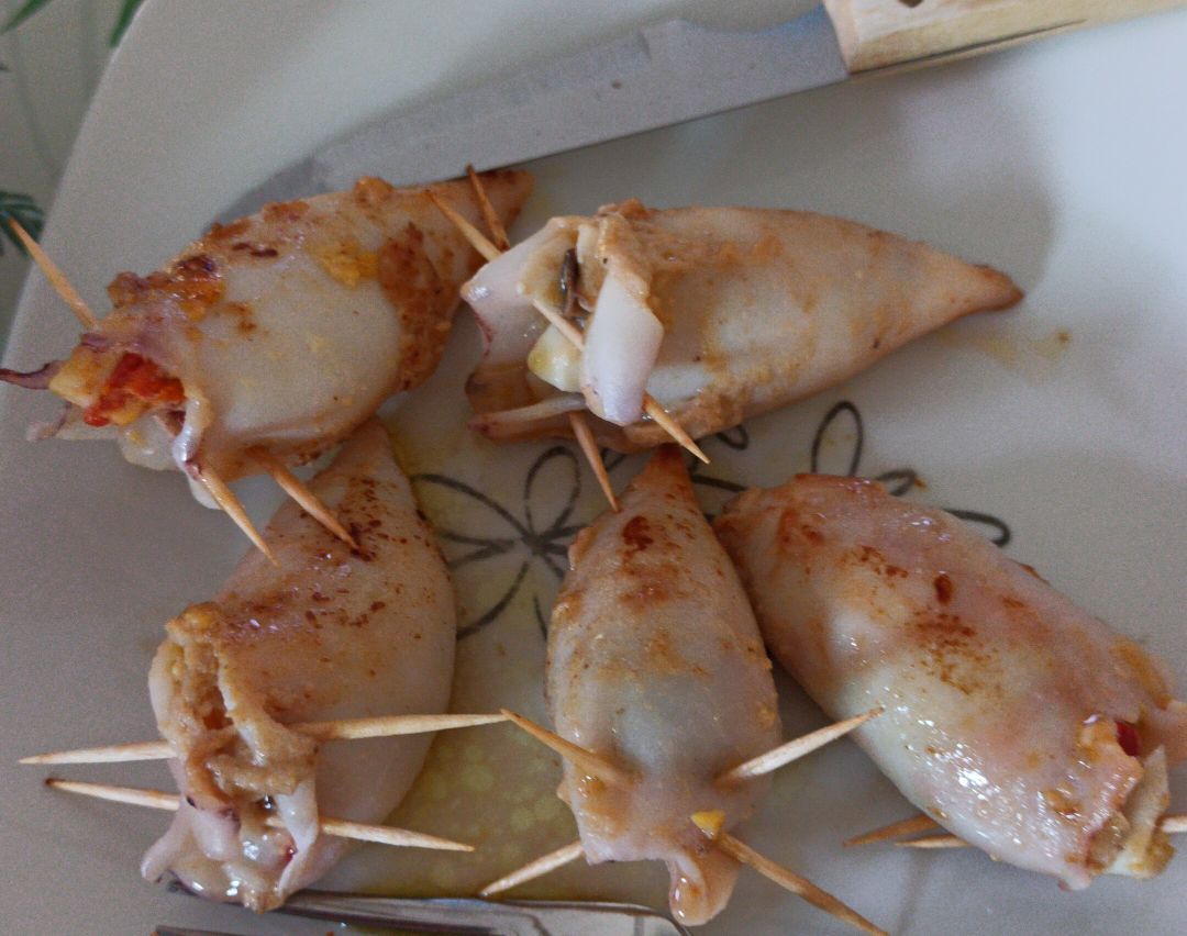 Calamares rellenos al horno