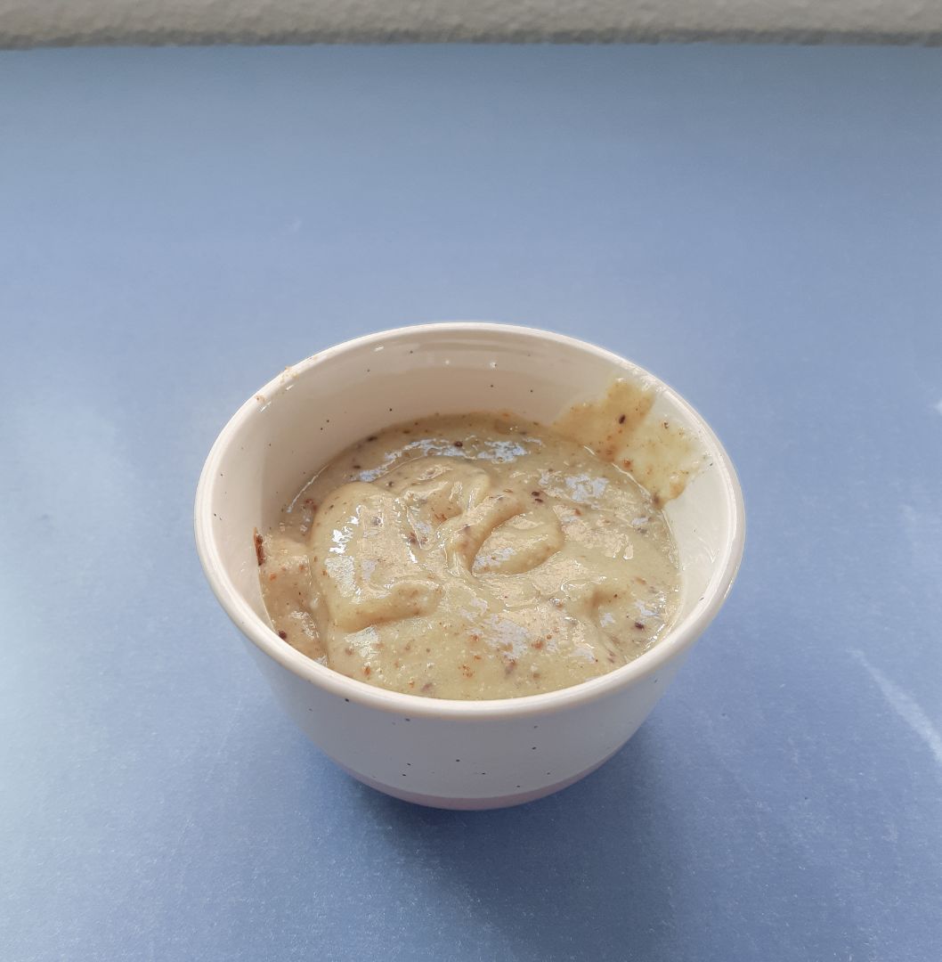 Porridge vegano de avena, chía y plátano Paso 6 Porridge vegano de avena, chía y plátano Paso 6