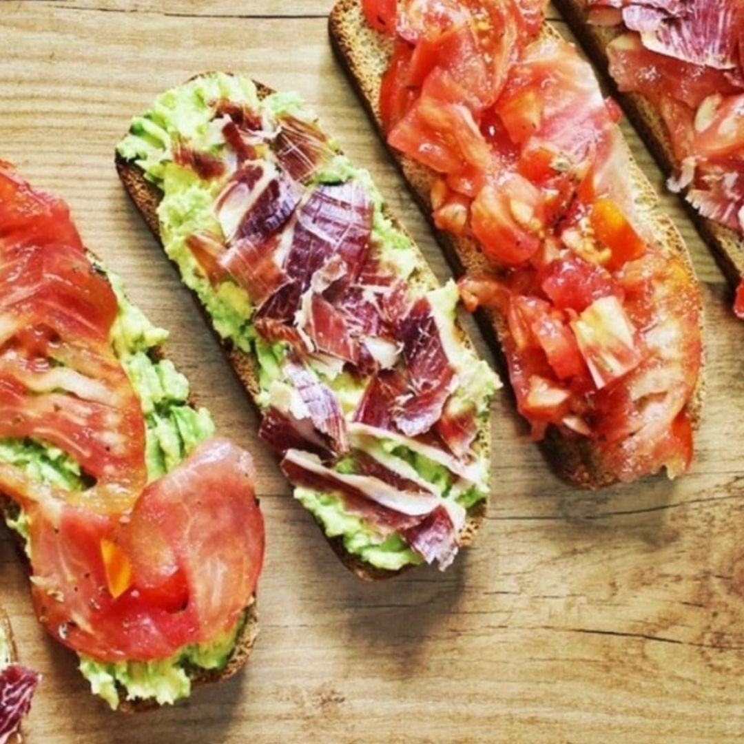 Tostada jamon y aguacate Tostada jamon y aguacate