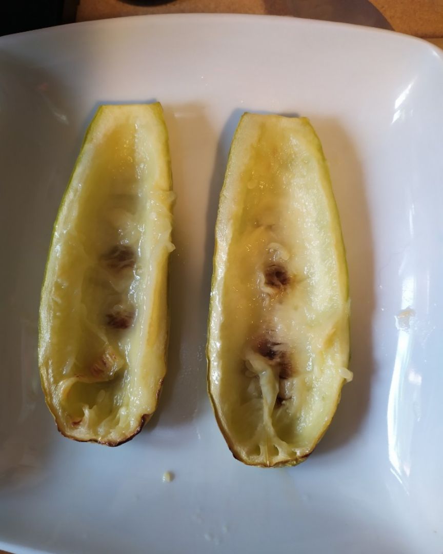 Calabacínes rellenos de soja texturizada Paso 0 Calabacínes rellenos de soja texturizada Paso 0