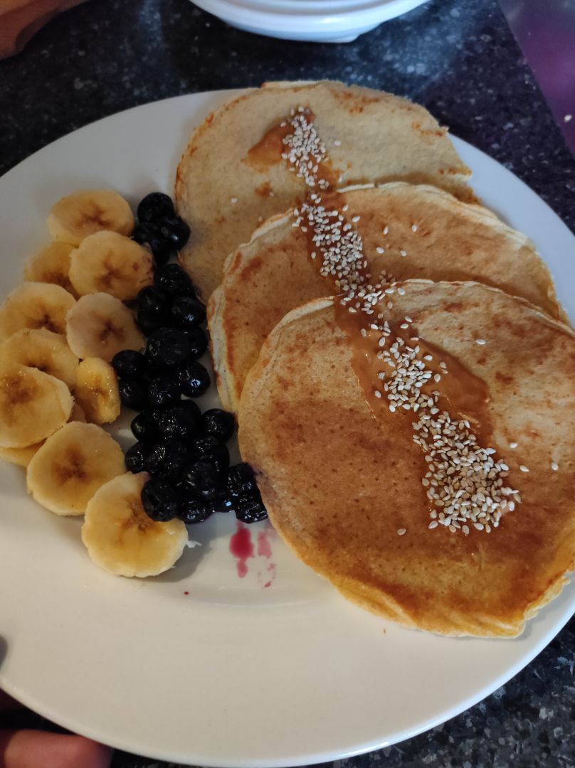 Crepes de avena y plátano Crepes de avena y plátano