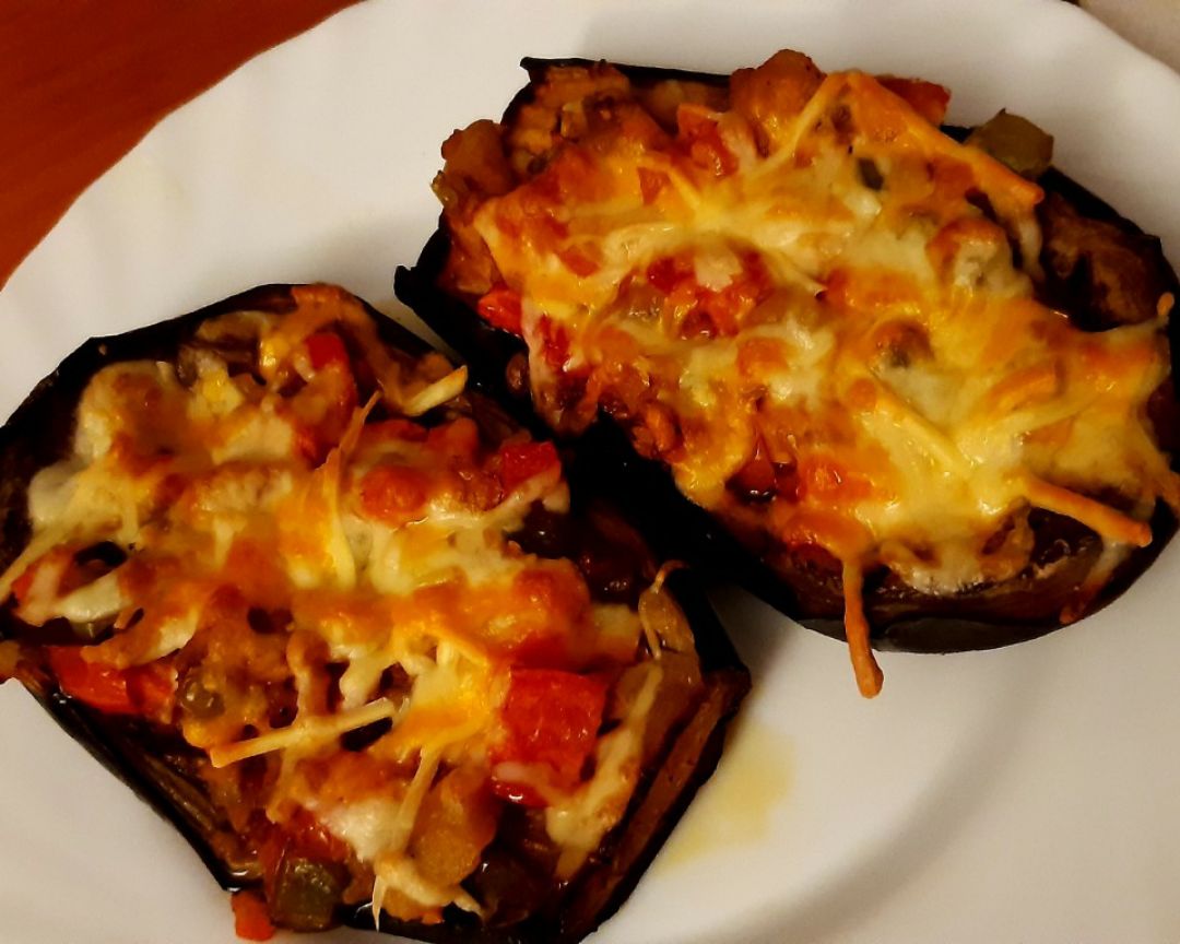Berenjenas rellenas de verduras Berenjenas rellenas de verduras
