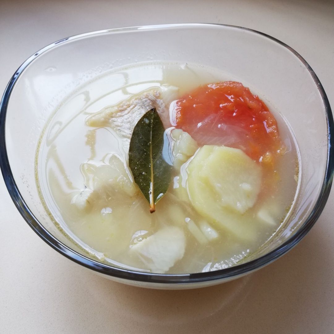 Emblanco, sopa de pescada Emblanco, sopa de pescada