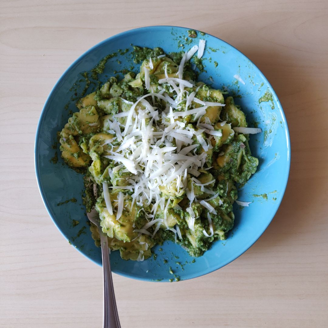 Pasta al pesto mediterráneo Pasta al pesto mediterráneo