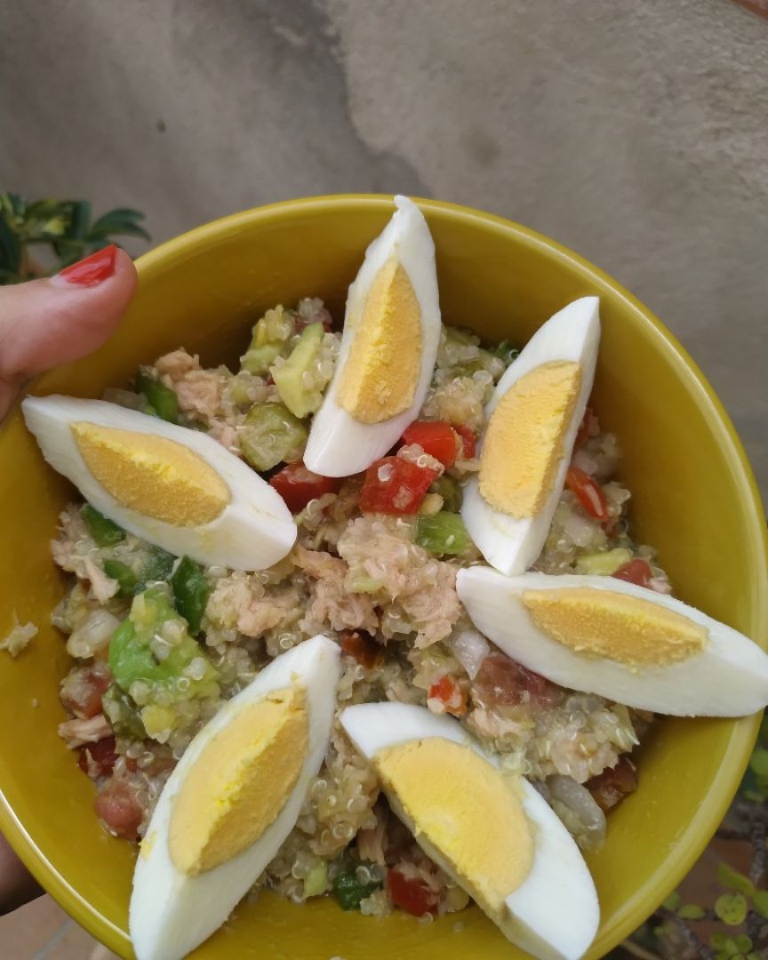 Ensalada fresquita de quinoa y lentejasStep 0