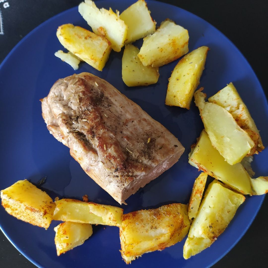 Solomillo con patatas deluxe Solomillo con patatas deluxe