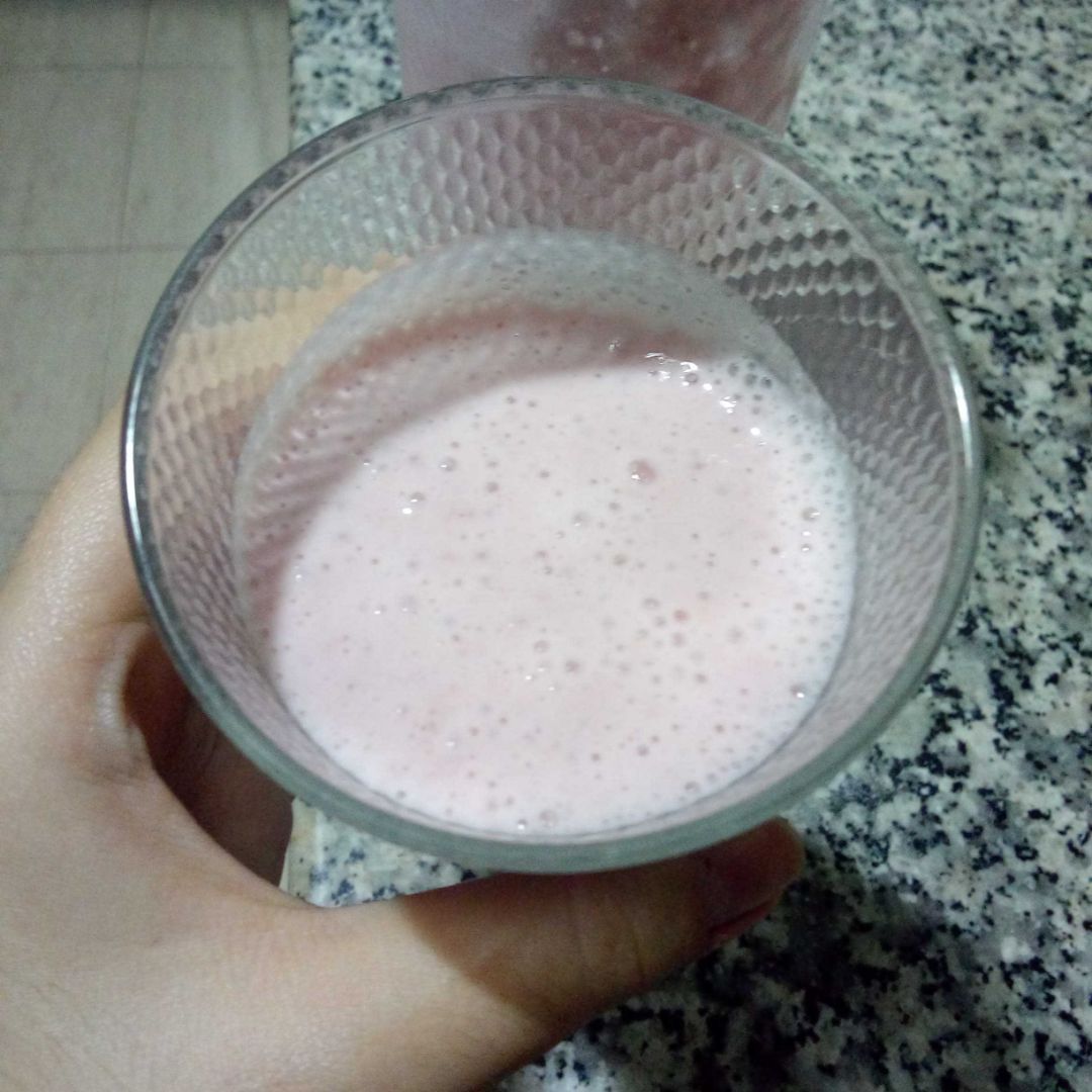 Batido de fresa saludable Batido de fresa saludable