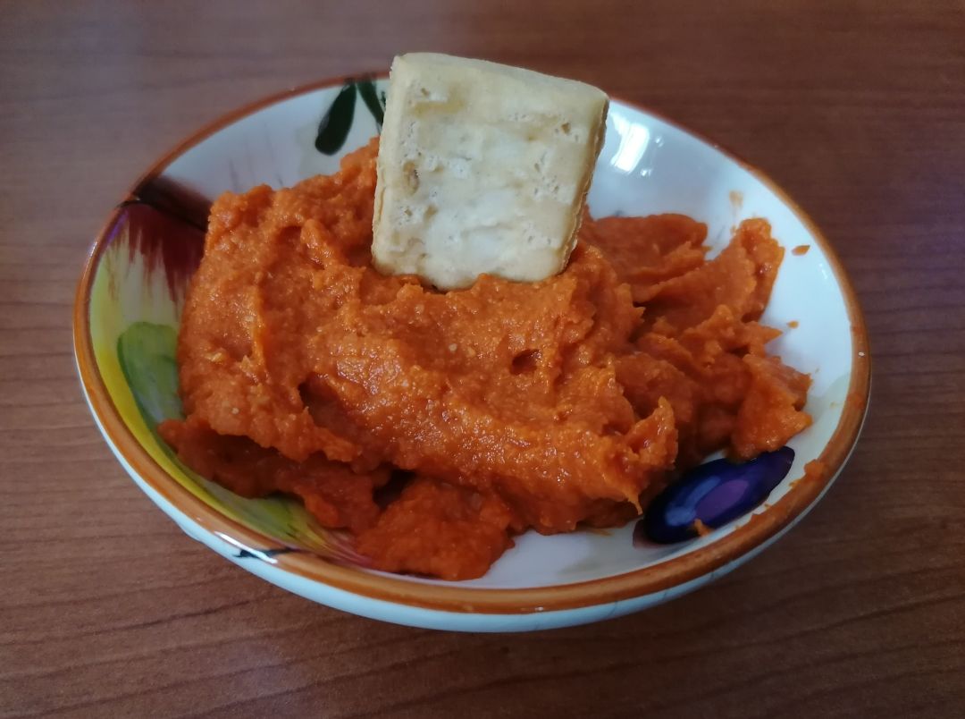 Hummus de pimiento rojo asado Hummus de pimiento rojo asado
