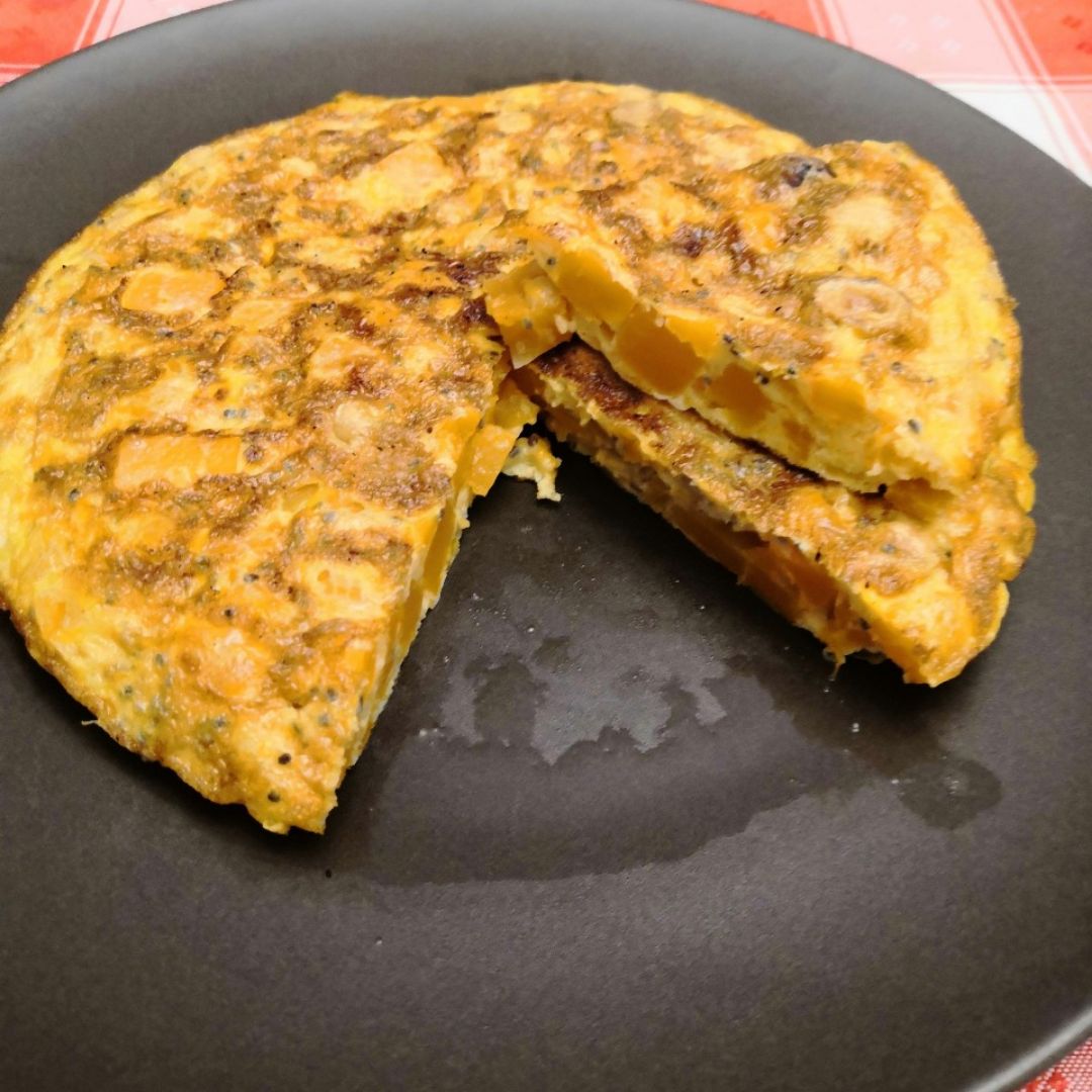 Tortilla de calabaza y avellanas 🧡 Tortilla de calabaza y avellanas 🧡