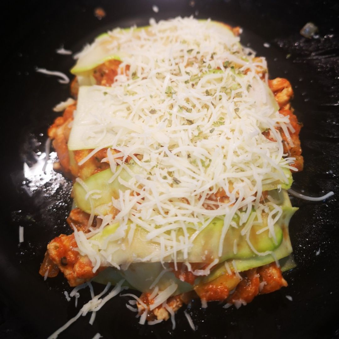 Lasaña de calabacin y pollo