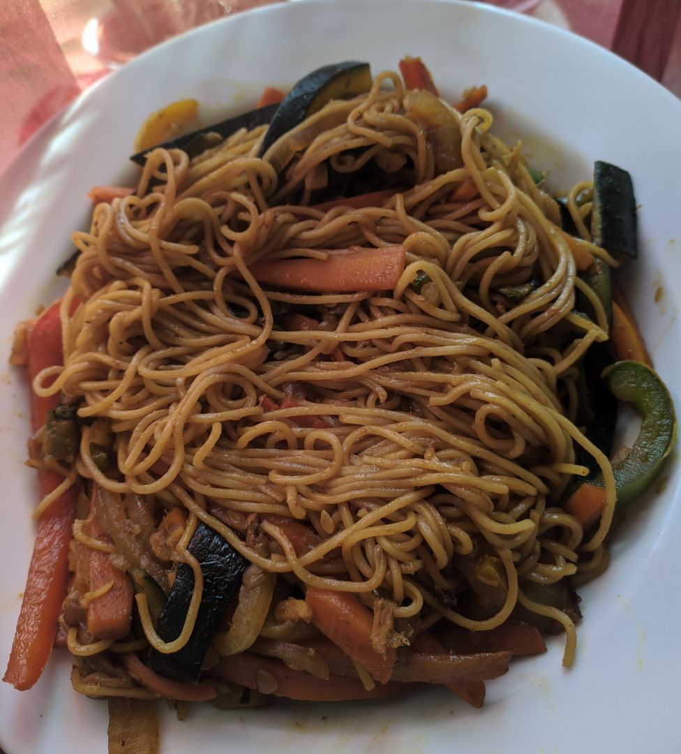 Noodles con verduras Noodles con verduras