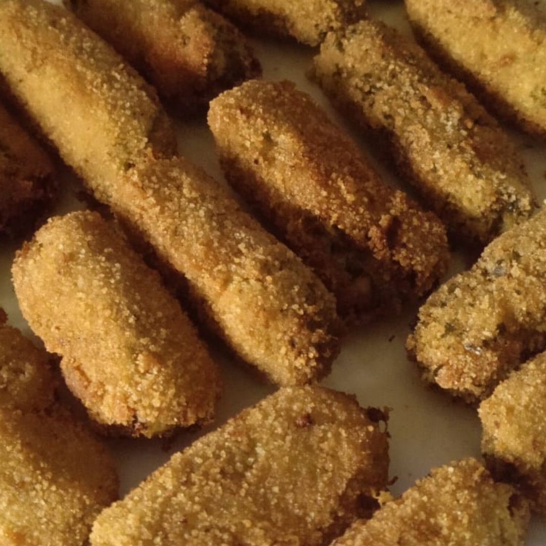 Croquetas de brócoli y queso de cabra. Croquetas de brócoli y queso de cabra.