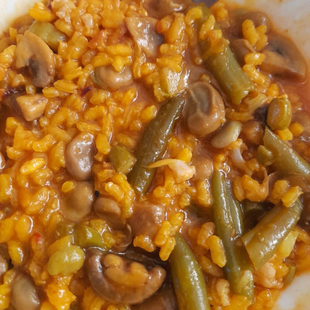 Arroz de verduras. Arroz de verduras.