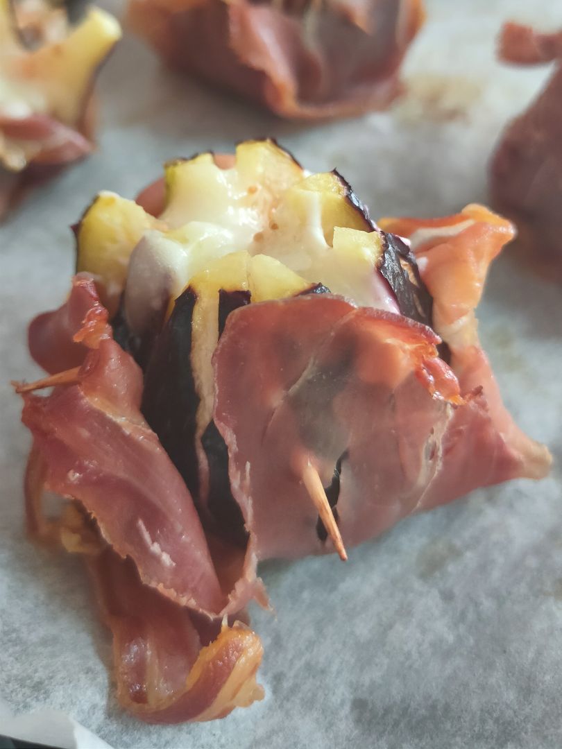 Higos al horno con jamón y queso Paso 5