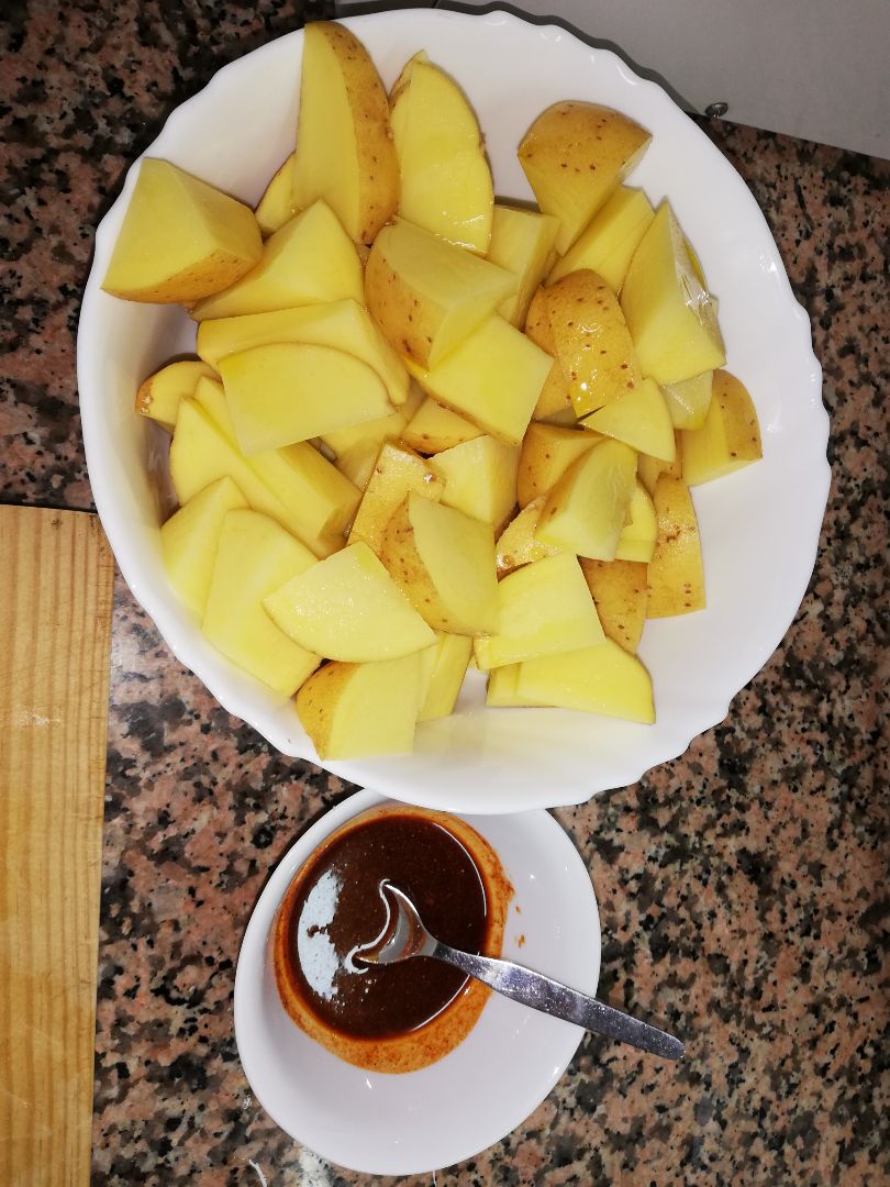 Patatas gajo Paso 1 Patatas gajo Paso 1