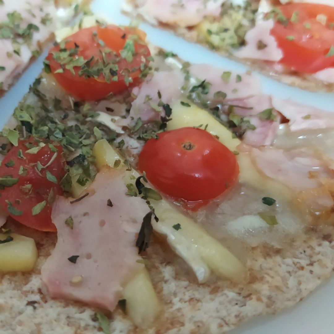 "Pizza-jita", pizza con pan de fajita Paso 6 "Pizza-jita", pizza con pan de fajita Paso 6