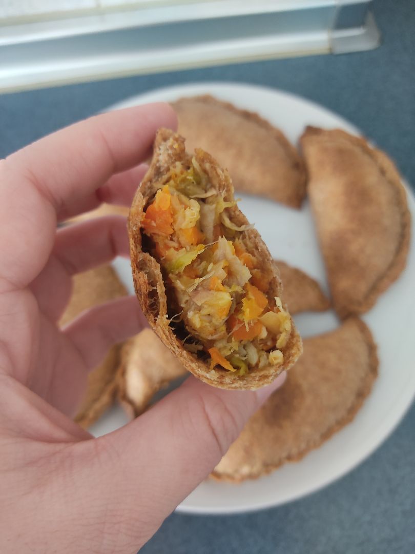 Empanadillas de verduras y pollo Paso 9 Empanadillas de verduras y pollo Paso 9
