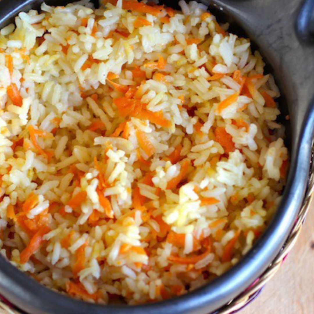 Arroz con verduras y carne Arroz con verduras y carne