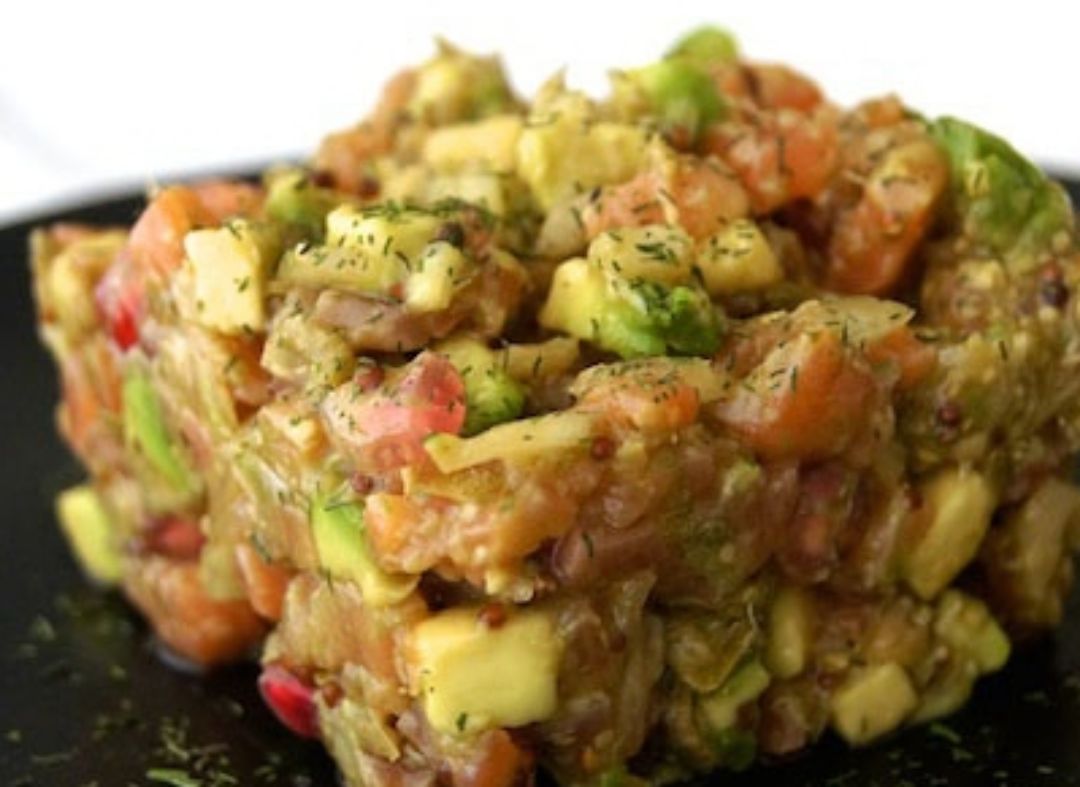 Tartar de salmón Tartar de salmón