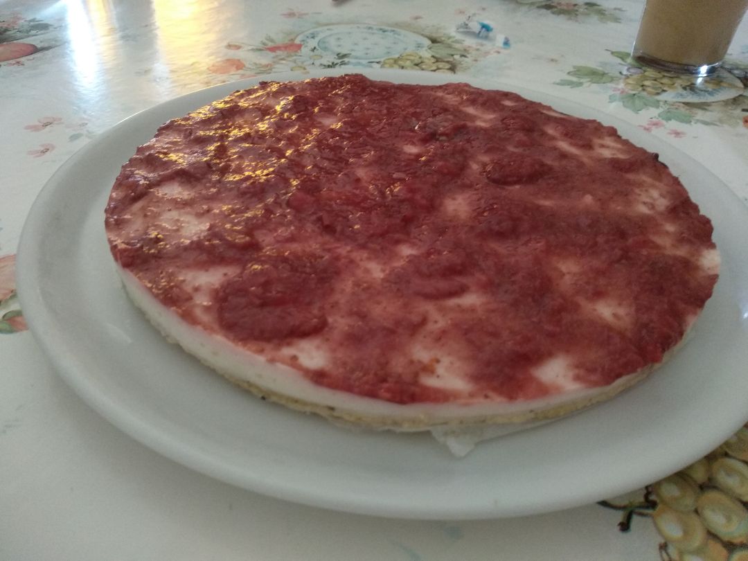 Tarta de yogurt y avellanas Tarta de yogurt y avellanas