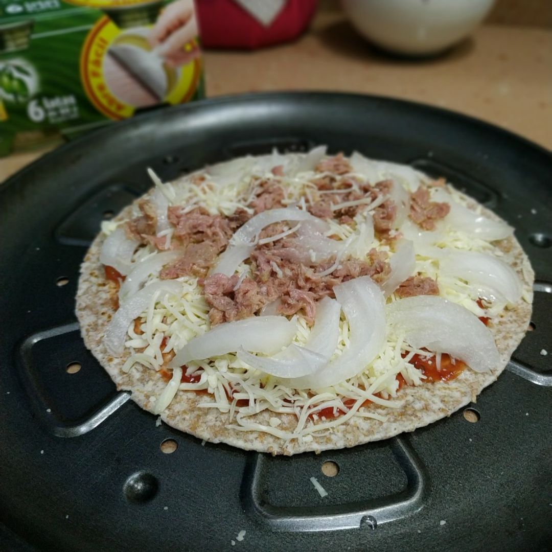 Tortita integral base pizza Paso 1 Tortita integral base pizza Paso 1