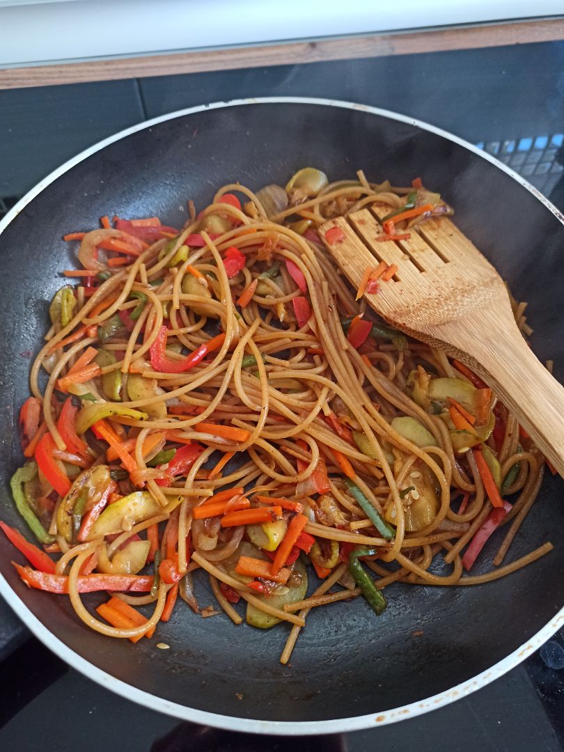 Noodles veganos Paso 3 Noodles veganos Paso 3