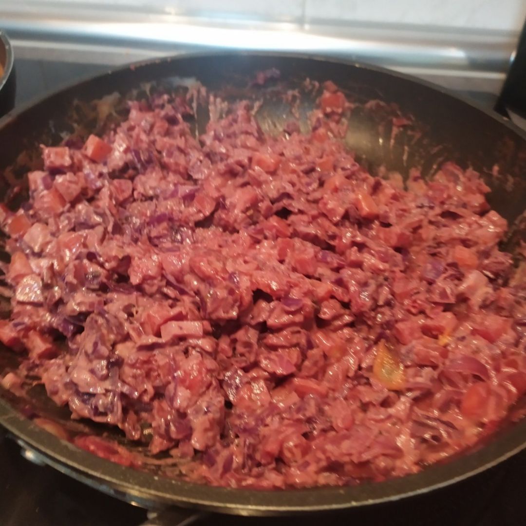 Salsa de Zanahoria y lombarda Salsa de Zanahoria y lombarda