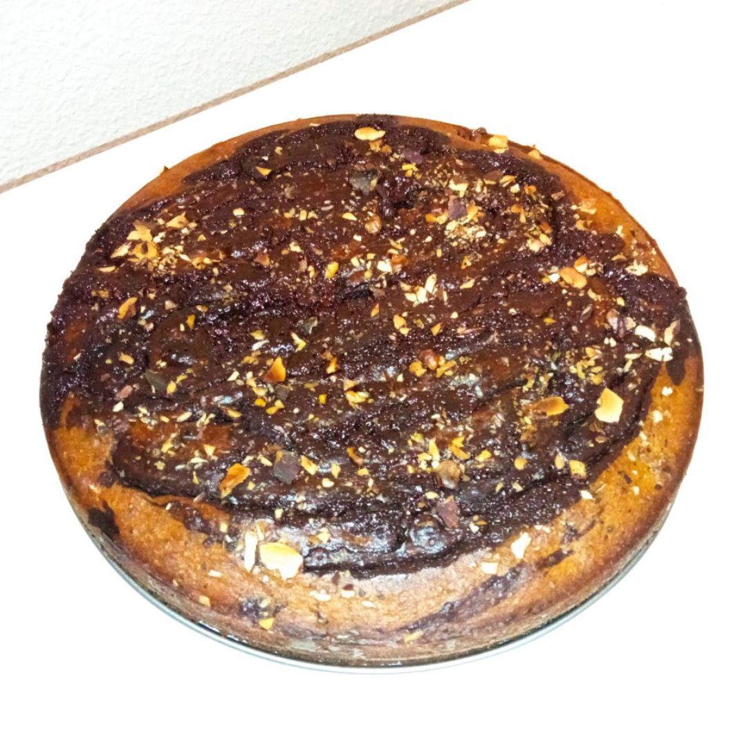 Bizcocho de calabaza con chocolate Bizcocho de calabaza con chocolate