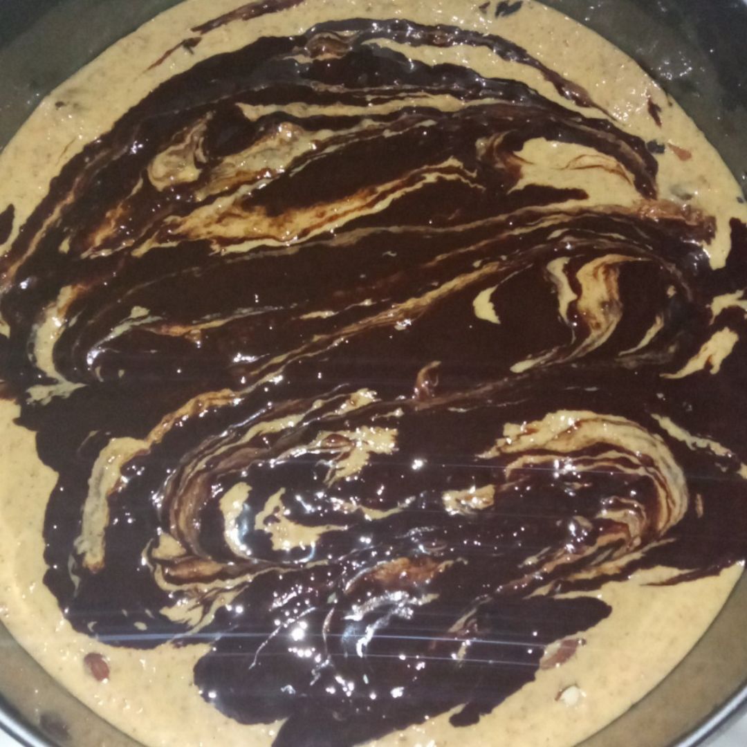 Bizcocho de calabaza con chocolate Paso 5 Bizcocho de calabaza con chocolate Paso 5