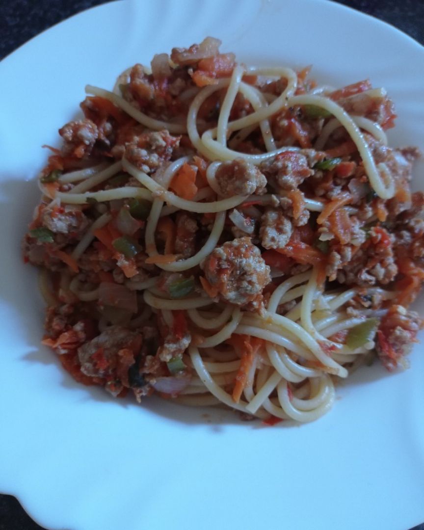Spaghetti a la boloñesa Spaghetti a la boloñesa