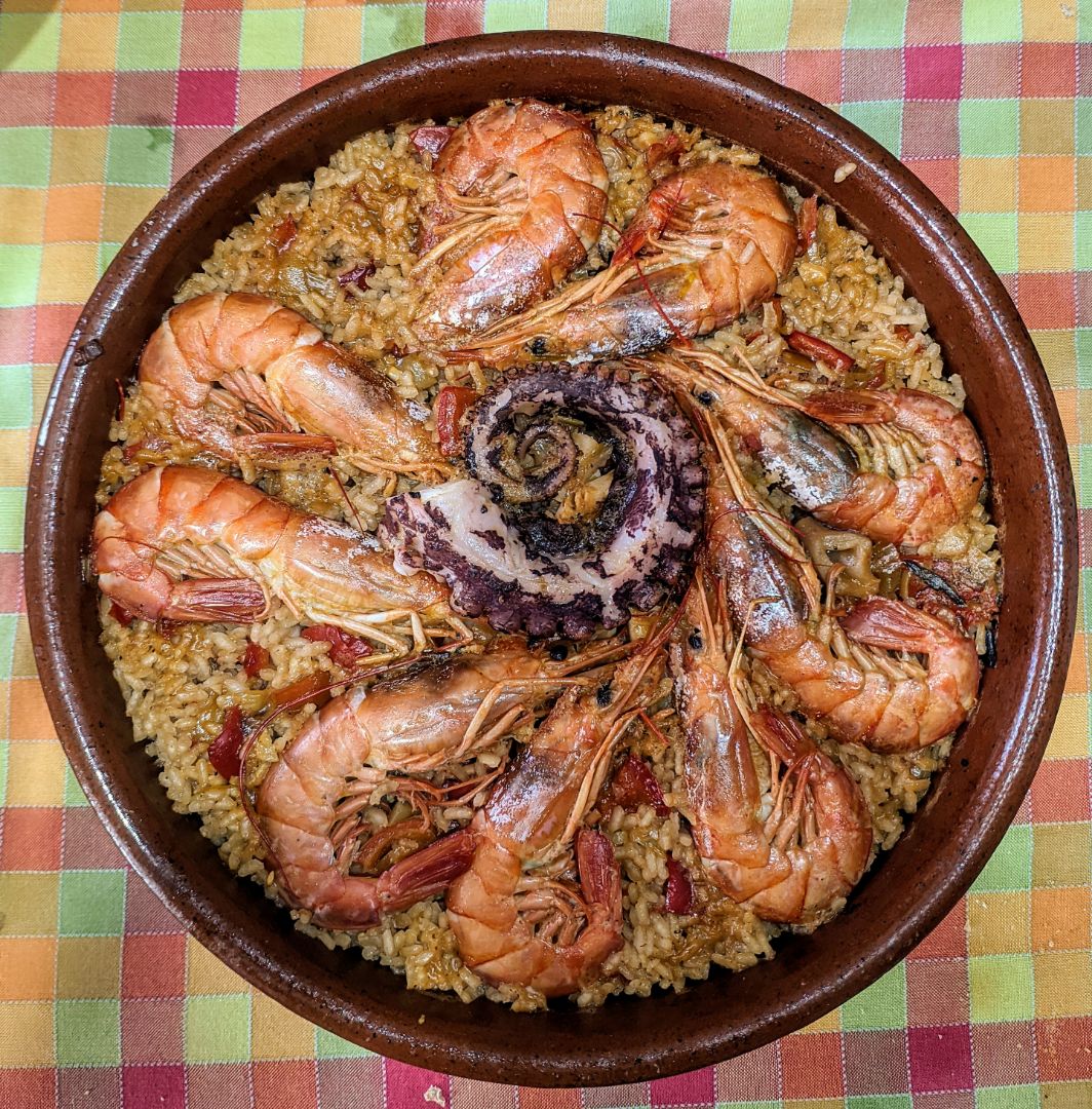 Arroz con pulpo