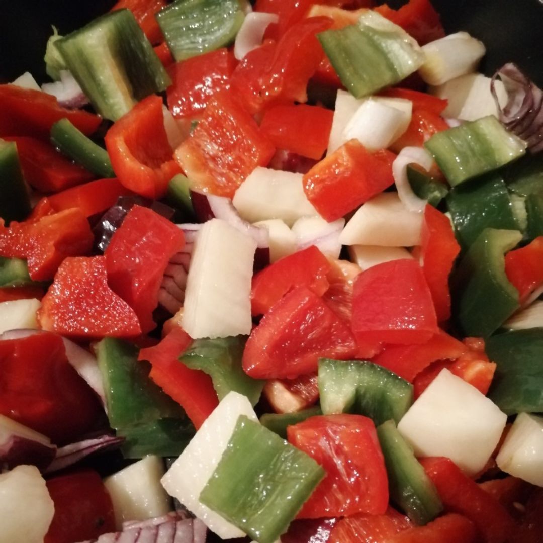 Pimientos salteados Paso 0 Pimientos salteados Paso 0